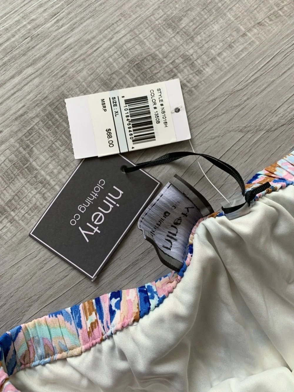 NWT Ninety Clothing Company Blue and Pink Paisley Skirt, Size XL. - Picture 2 of 9